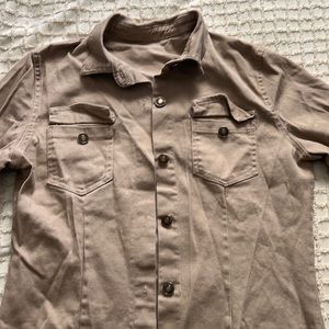 Tan/Ripped Jean Jacket/S-M(4-6)